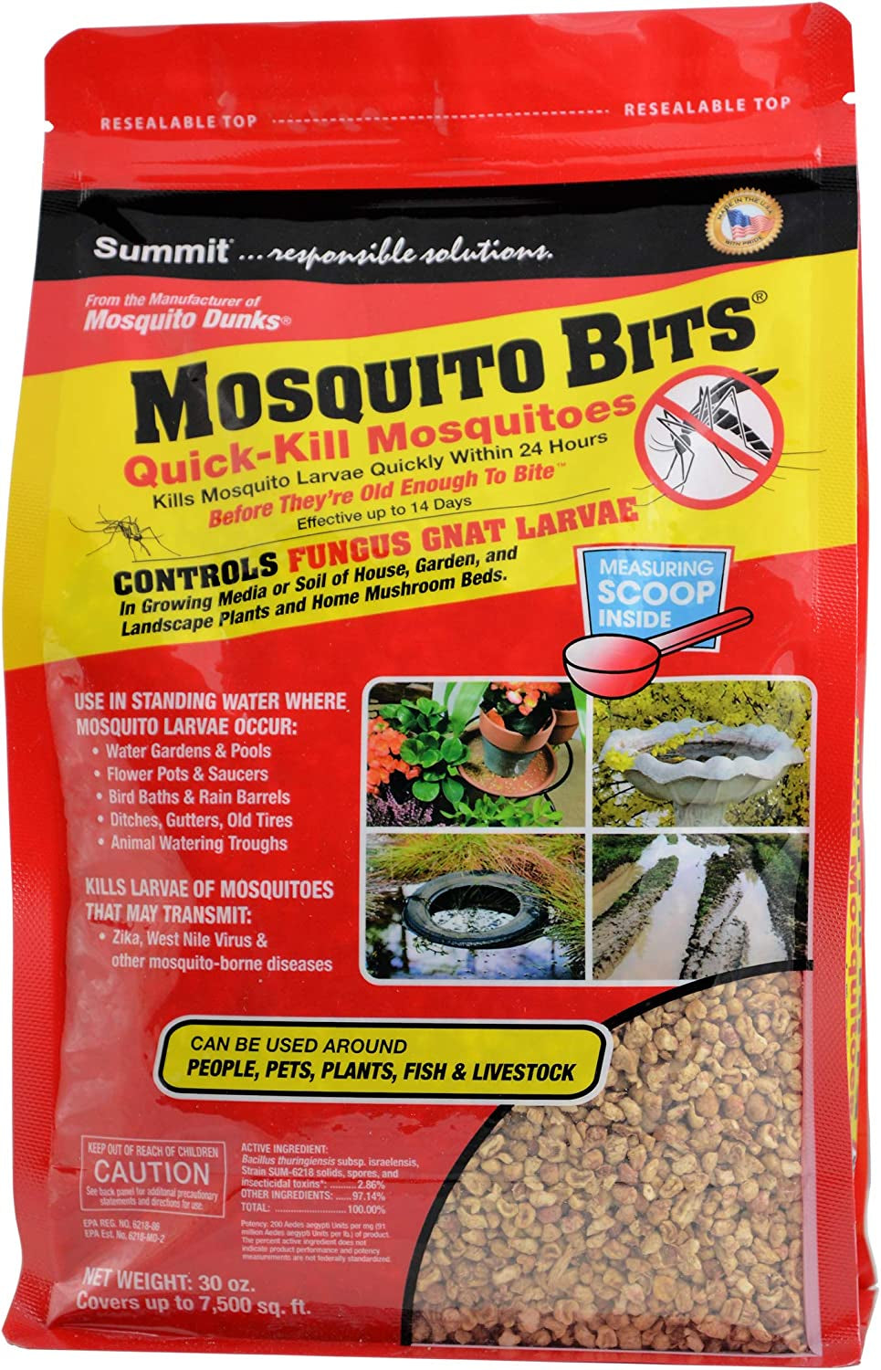 Summit 116-12 Quick Kill Mosquito Bits, 8-Ounce