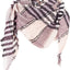 Womens Warm Scarf Triangle Shawls Winter Scarves Stripe Plaid Fichu Rough Surface