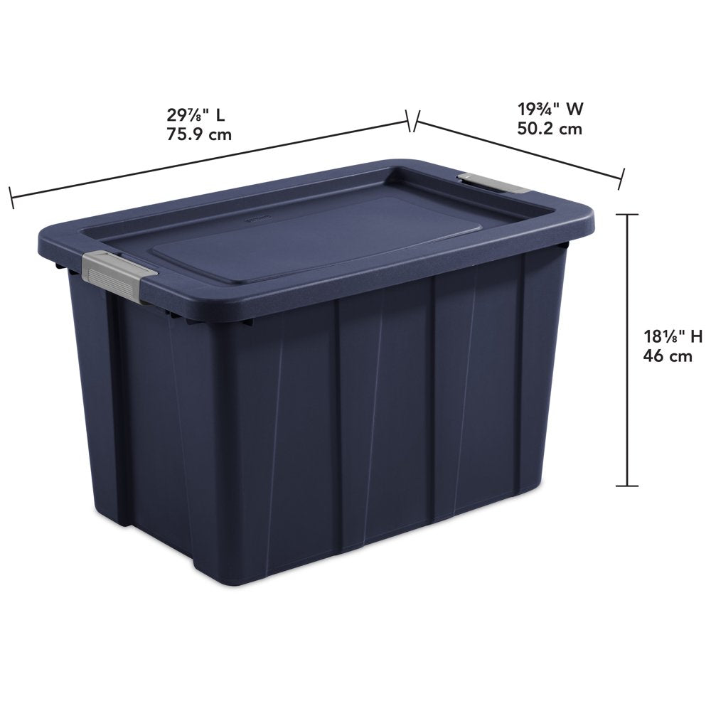 30 Gallon Dark Indigo Latch Tuff Tote