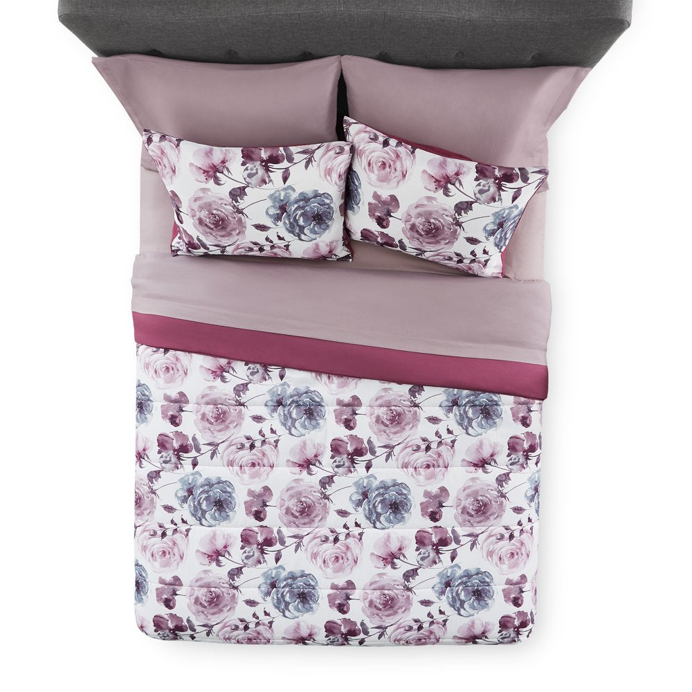 8 Piece Bed in a Bag Comforter Set with Sheets