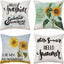 Set of 4 Summer Decorative Pillow Cover 