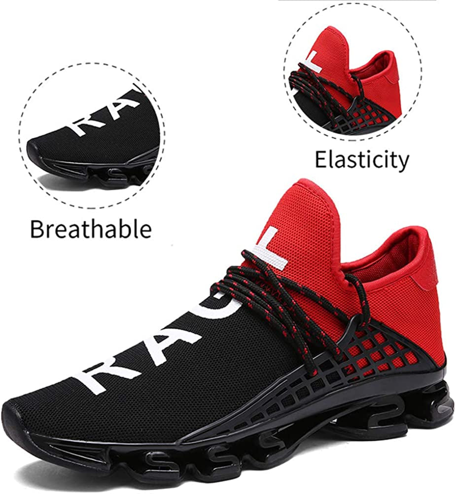 Mens Running Sneakers Walking Shoes Mesh Breathable Lightweight Tennis Comfortable Sport Casual Athletic Workout