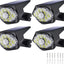4 pack Solar Lights Outdoor, Solar Motion Sensor Outdoor Light, Solar Security Spot Lights, Solar Powered Wall Lights, Ip67 Waterproof, Solar Flood Lights Outdoor for Garden, Patio, Garage
