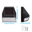  6 Pack Dusk-To-Dawn LED Solar Fence Lights for Pathway, 4000K Cool White, Black