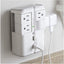 On-Wall Surge Protector with 4 Pivoting AC Outlets & 2 USB Ports – Packs 1080 Joules of Surge Protection & Installs on Existing Outlets to Protect Your Gear 