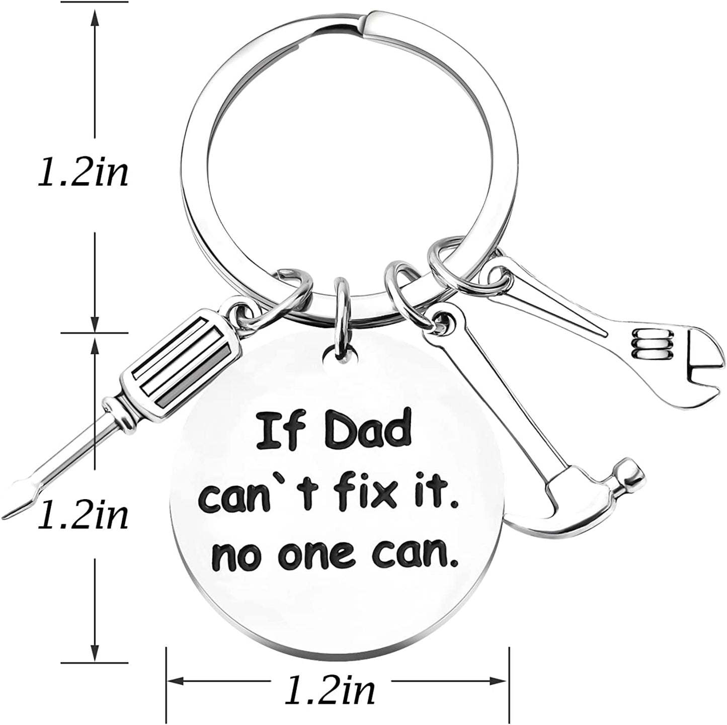  Fathers Day Keychain Gifts for Dad from Daughter Son Kids,Dad Gifts Keychain,Gifts for Father Stepdad Husband Men,Funny Gifts for Fathers Day Birthday Valentines Day Thanksgiving Day Christmas