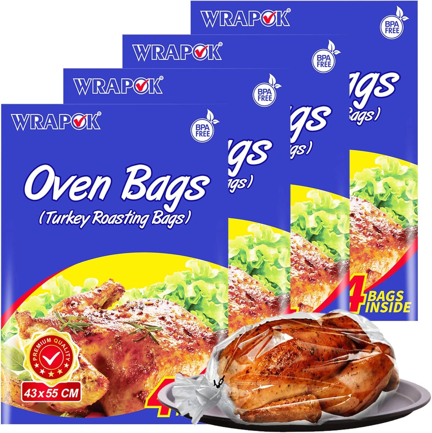 Oven Cooking Bags Medium Size Roasting Baking Bag for Meats Ham Ribs Poultry Seafood