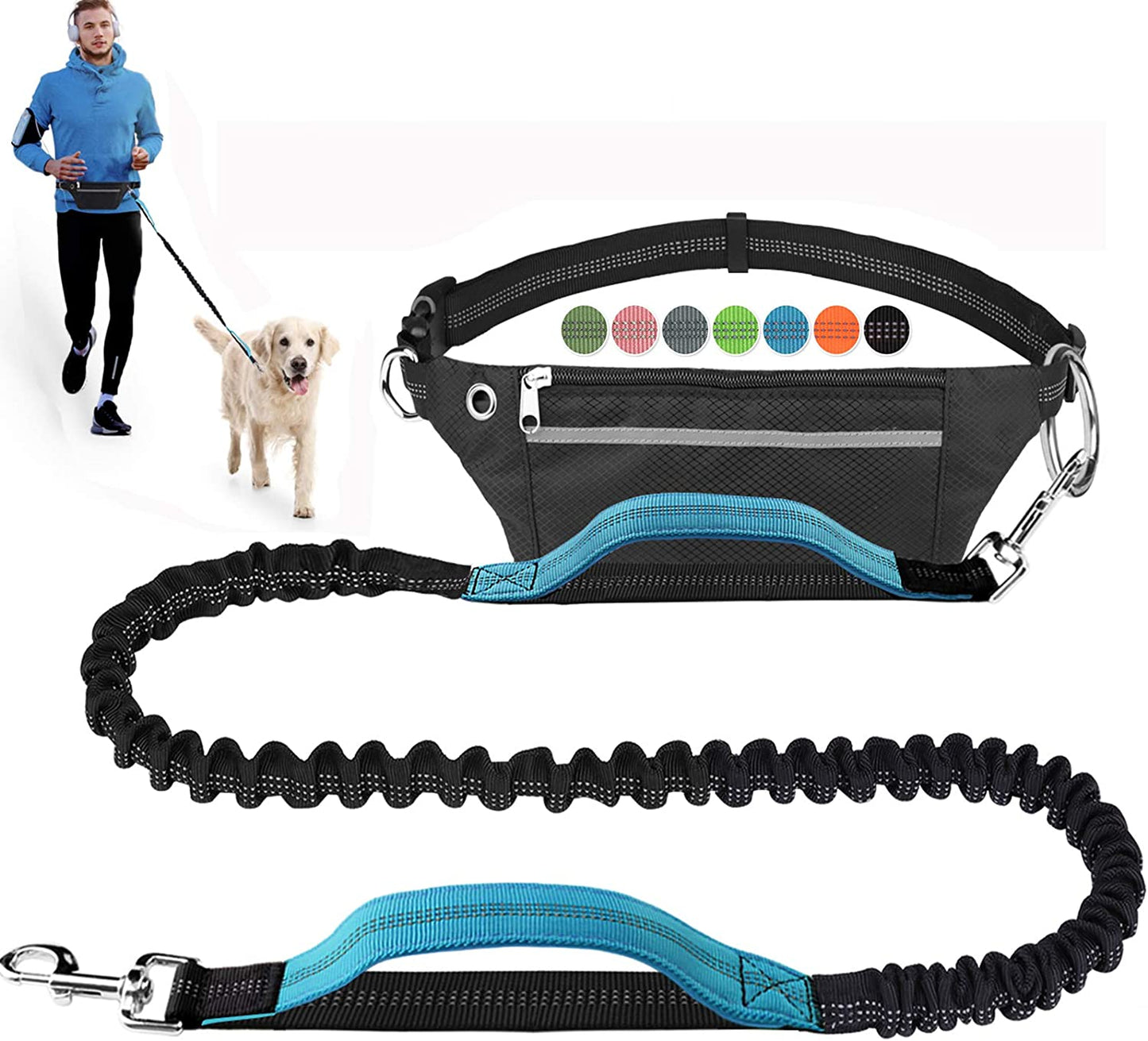 Hands Free Dog Leash for Running Walking Jogging Training Hiking