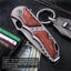 Pocket Knife - Spring Assisted Knife - Tactical Survival Folding Knives - Best EDC Camping Hiking Hunting Boy Scout Knofe Gear Accessories for Men Wood Handle Sharp Blade Knifes - Gift for Men 97010