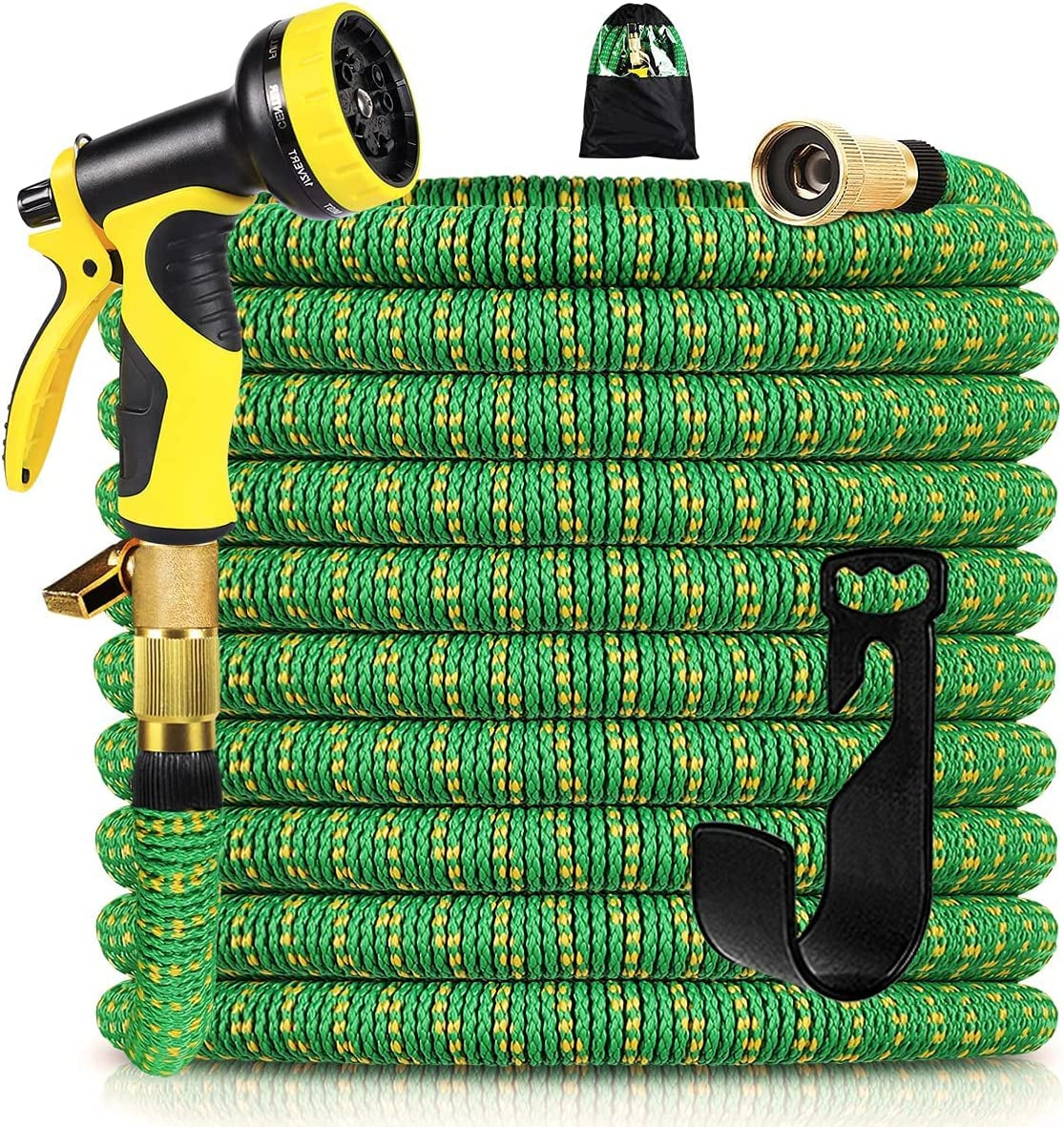 Expandable Garden Hose Expanding Water Hose with 10 Function Nozzle, Easy Storage Garden Water Hose