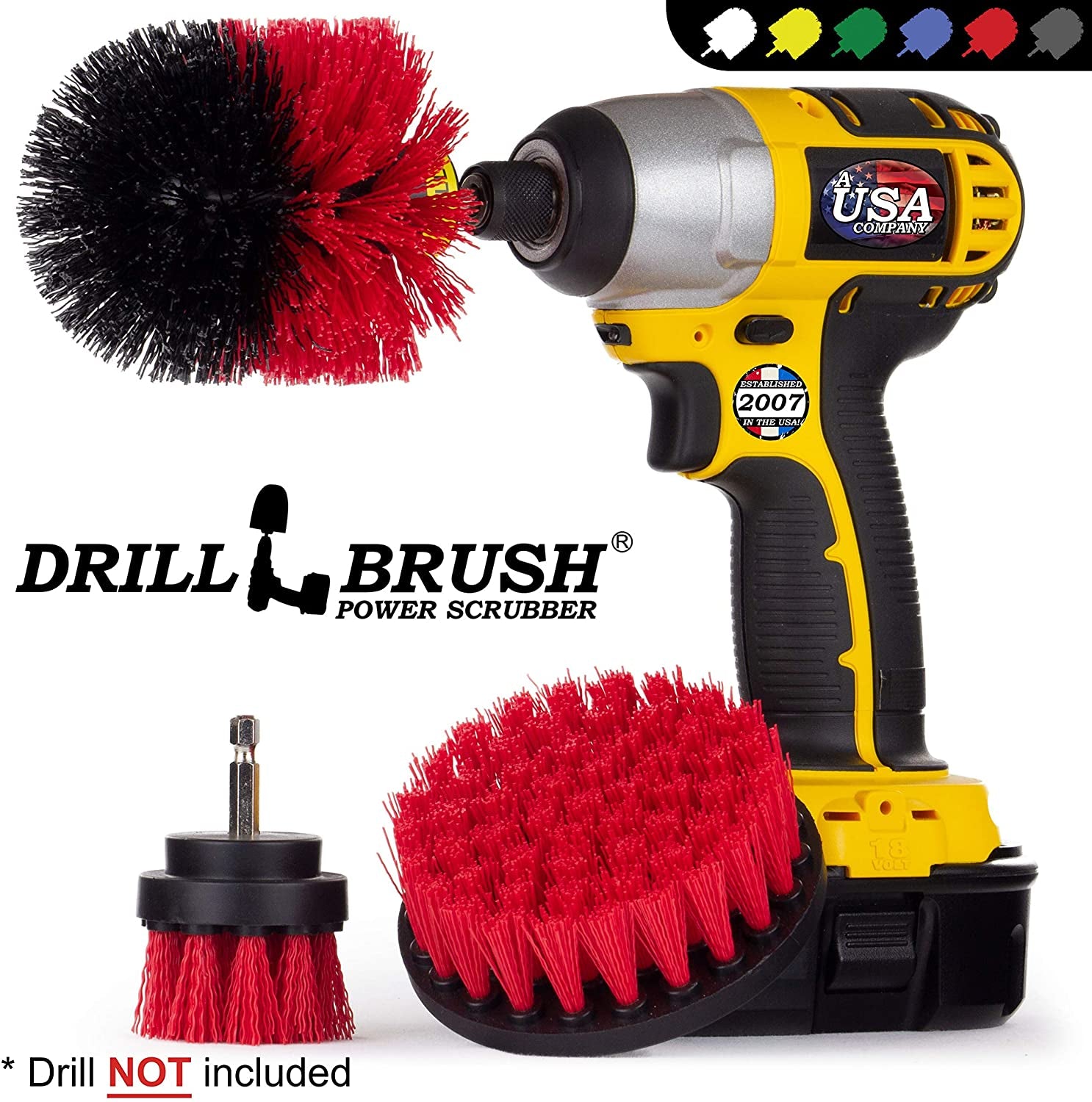 Drill Brush Power Scrubber 
