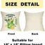  Set of 4 Farmhouse Decorative Pillow Cover - Greens