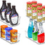 Small Pantry Organizer - Set of 4 Refrigerator Organizer Bins-Bpa Free Fridge Organizer for Freezers, Kitchen Countertops and Cabinets