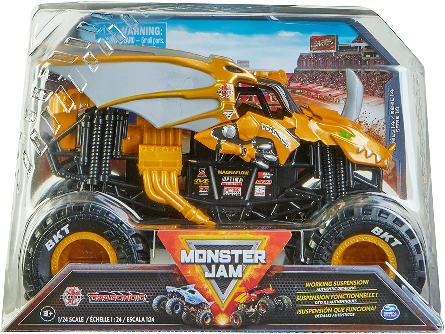 Monster Jam, Official Calavera Monster Truck, Collector Die-Cast Vehicle, 1:24 Scale, Kids Toys for Boys Ages 3 and Up