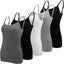 5 Pcs Women's Camisole Tank Top Undershirt Spaghetti Strap Basic Camisoles