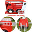 Big Plastic Toy Fire Truck for Toddlers Boys and Girls | Red Fireman Engine Vehicle with Rescue Ladders for Indoor and Outdoor Imaginative Play (Red)