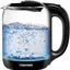Chefman 1.7 Liter Electric Glass Tea Kettle, Fast Hot Water Boiler, One Touch Operation, Boils 7 Cups, Swivel Base & Cordless Pouring, Auto Shut-Off