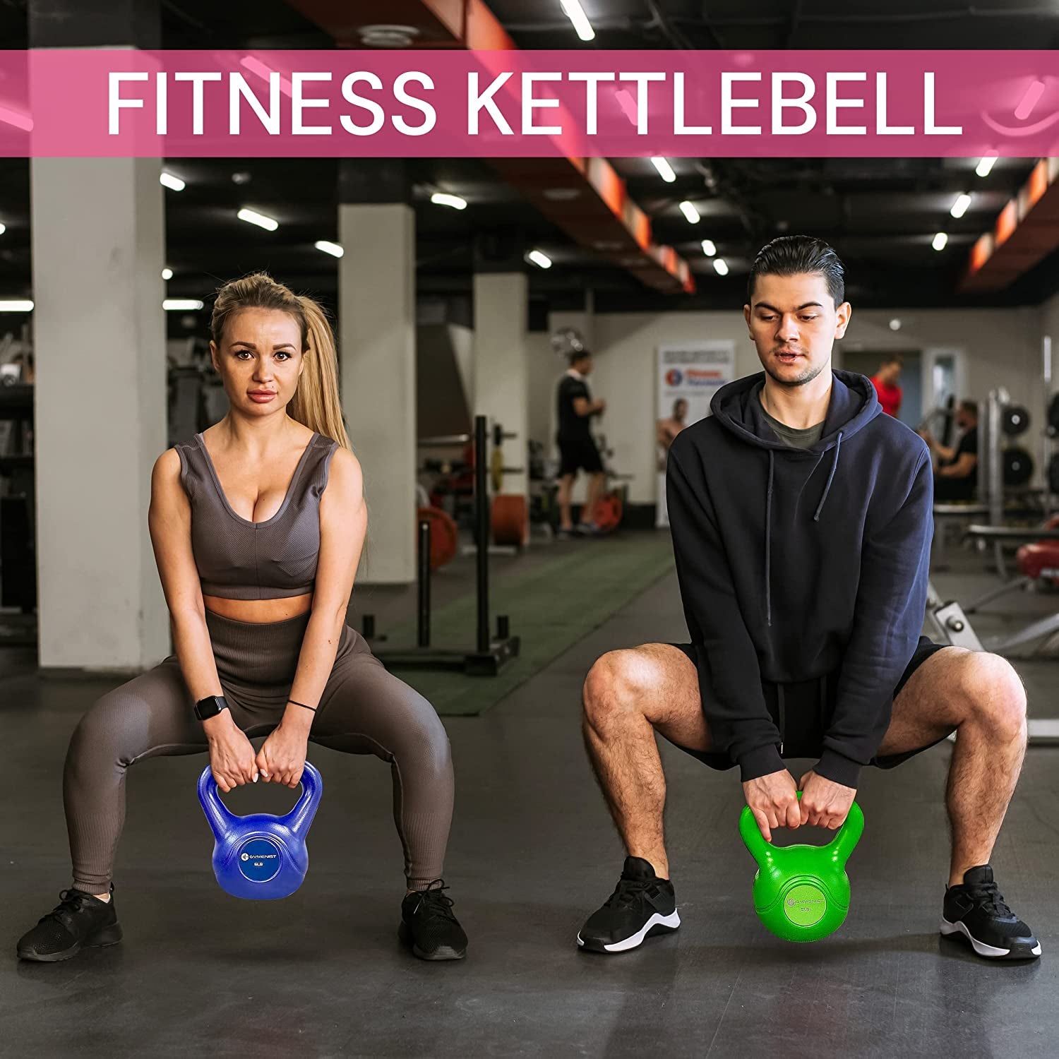 Gymenist Exercise Kettlebell Fitness Workout Body Equipment Choose Your Weight Size