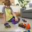 Hot Wheels Monster Trucks Fire through Hero Playset with 1:64 Scale Die-Cast 5 Alarm Vehicle & Launcher, Gift for Kids Ages 3 to 8 Years Old