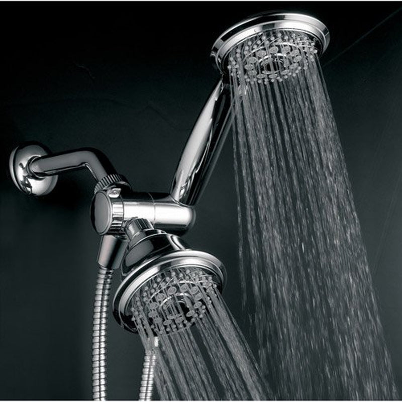 Powerspa 24-Setting Luxury 3-Way Shower Combo, Shower Head and Handheld 