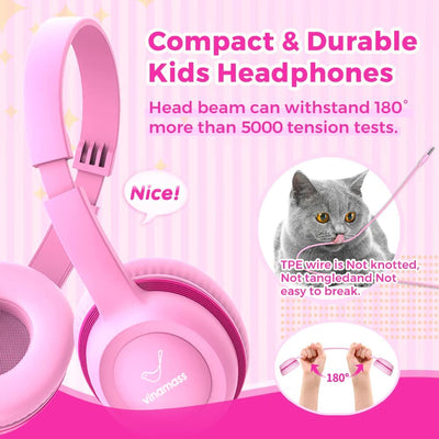  Kids Headphones, Adjustable and Flexible