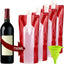 Accmor Wine Bottle Bag Flask, Portable Wine Accessories, Reusable Flexible Collapsible Leek Proof Liquid Accessories for Gift Travel Camping BBQ Party Beach Hiking Home Kitchen