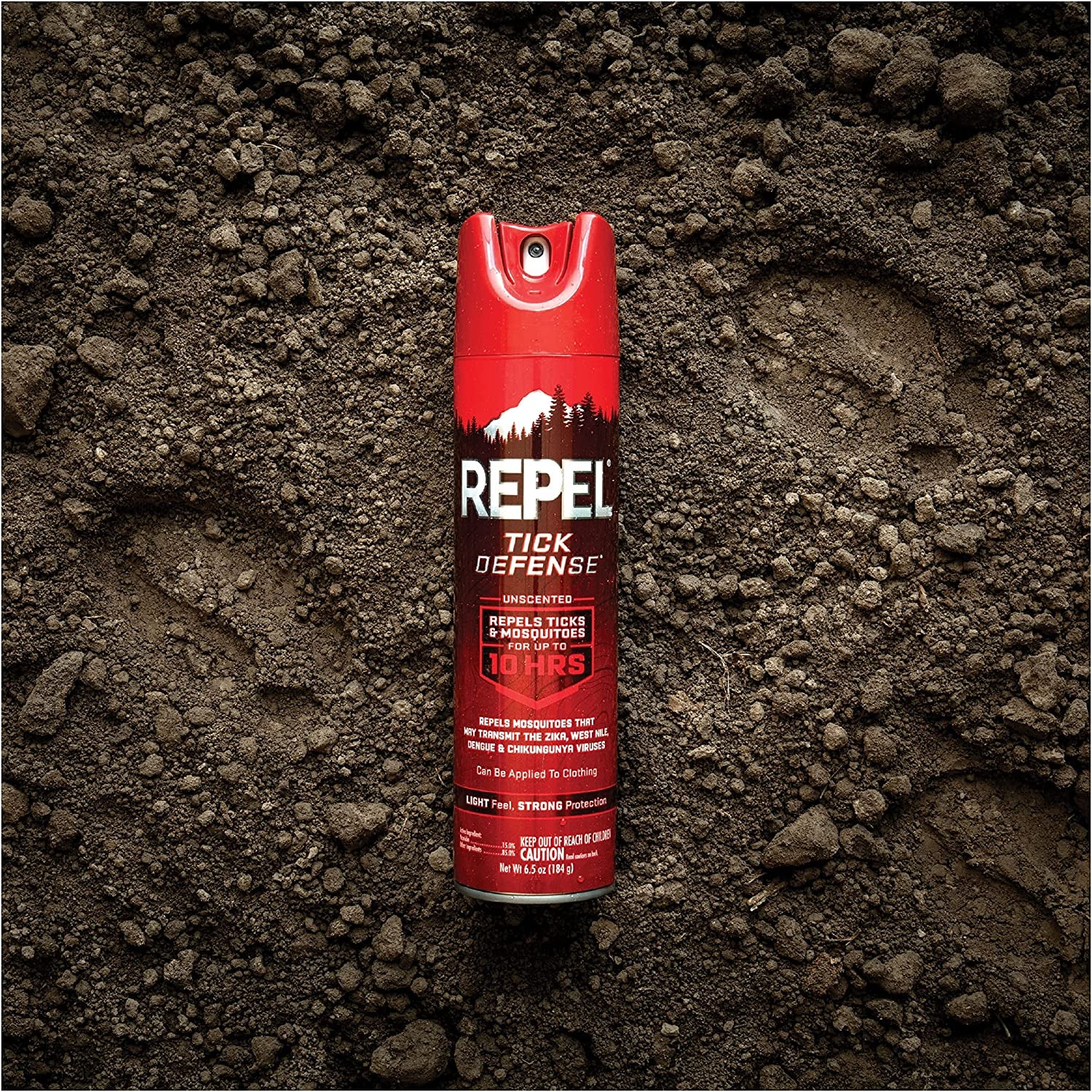 Repel Tick Defense, Repels Ticks & Mosquitos For Up To 10 Hours, Keep Ticks Away, (Unscented Aerosol Spray) 6.5 fl Ounce