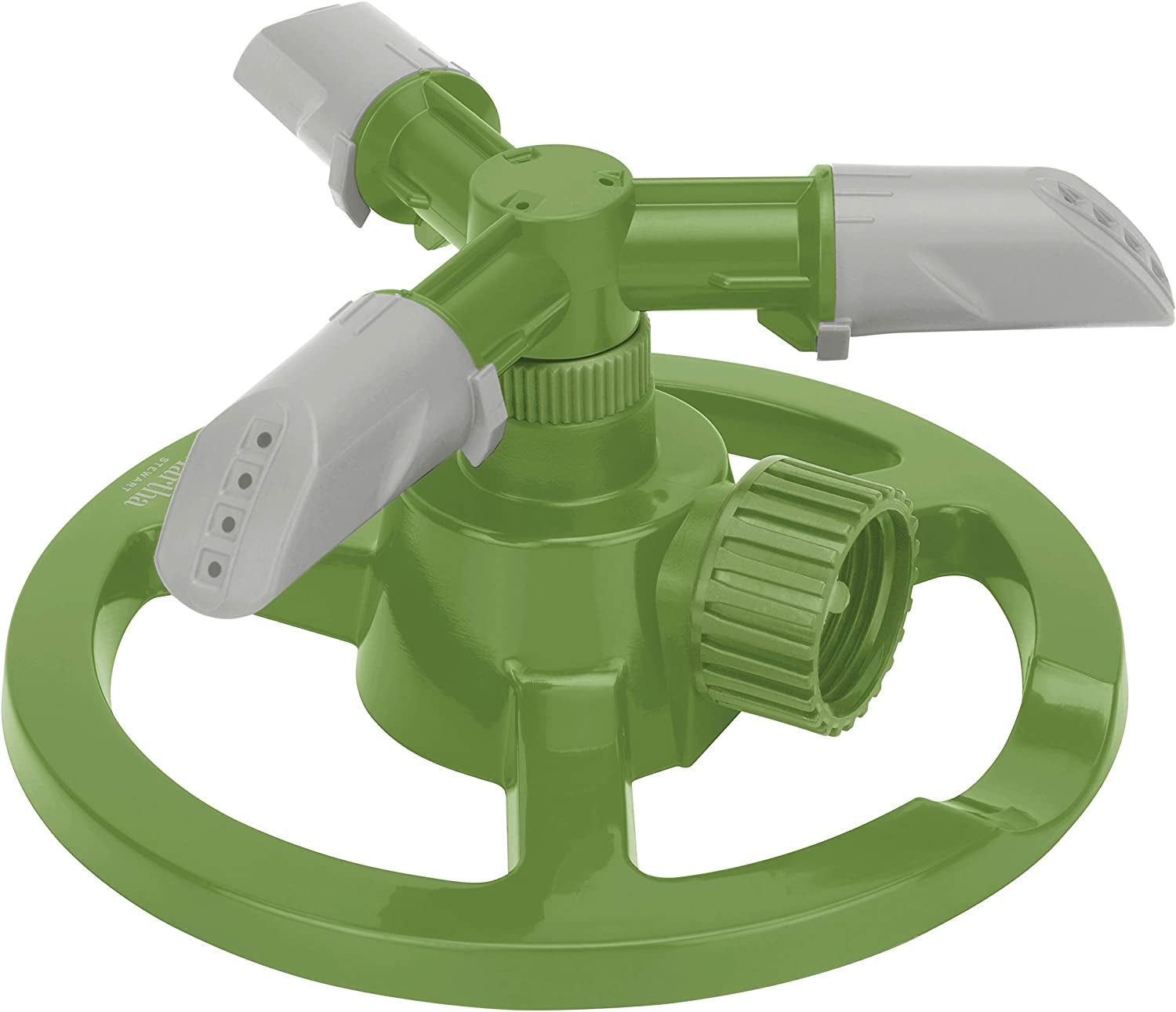 Martha Stewart MTS-CRSPR3 3-Arm Rotating Sprinkler w/ High-Impact-Resistant Circle Base
