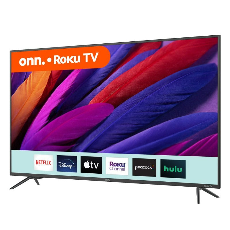 Onn. 50” Class 4K UHD (2160P) LED Roku Smart TV HDR