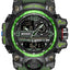 Men's Military Sport Watch Waterproof, Tactical, Outdoor Digital,  Big Face, Alarm, Stopwatch, and LED