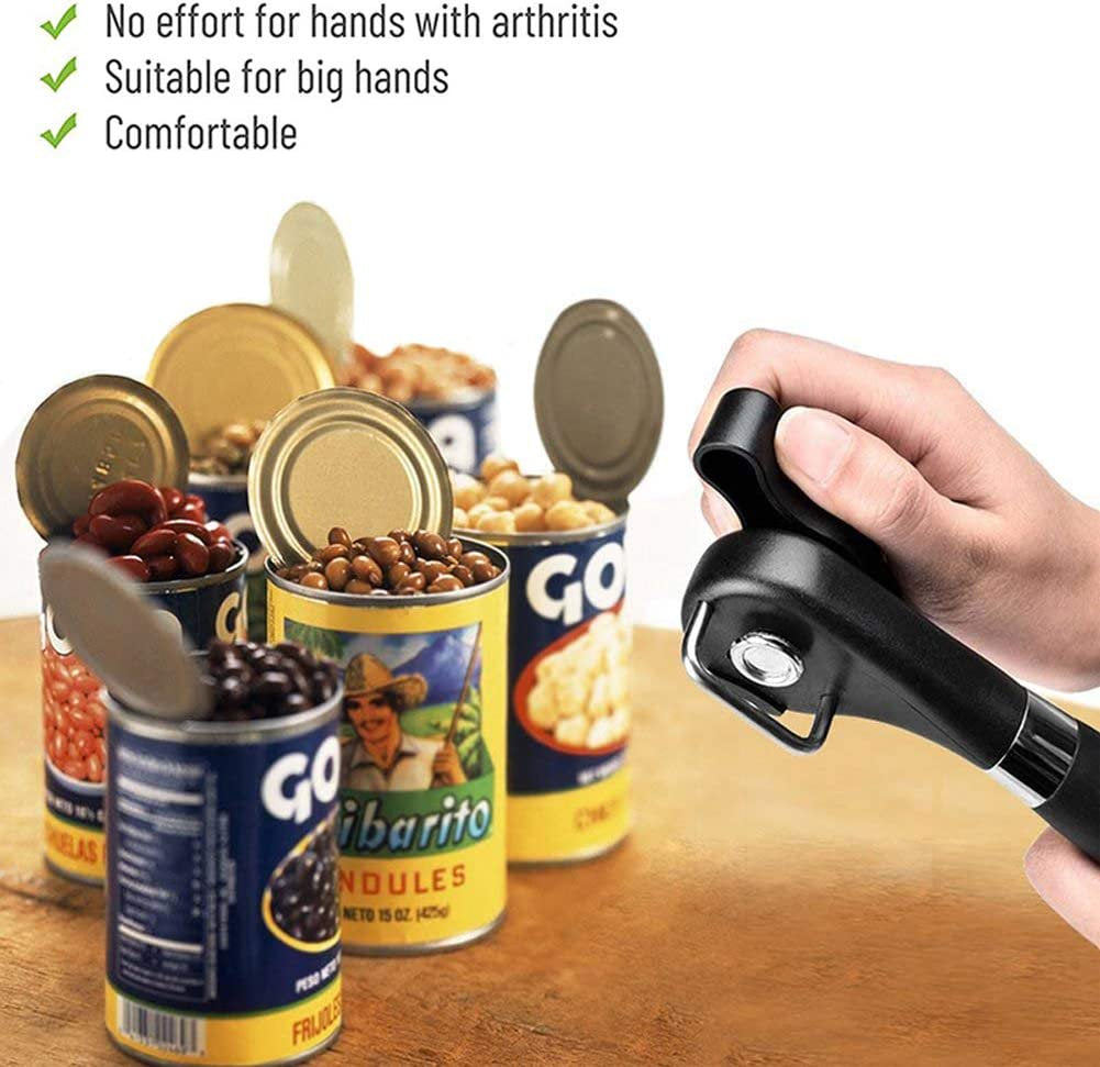 Can Opener Manual Cutting Can Opener Safe Smooth Edge Stainless Steel Ergonomic Can Opener Kitchen Restaurant