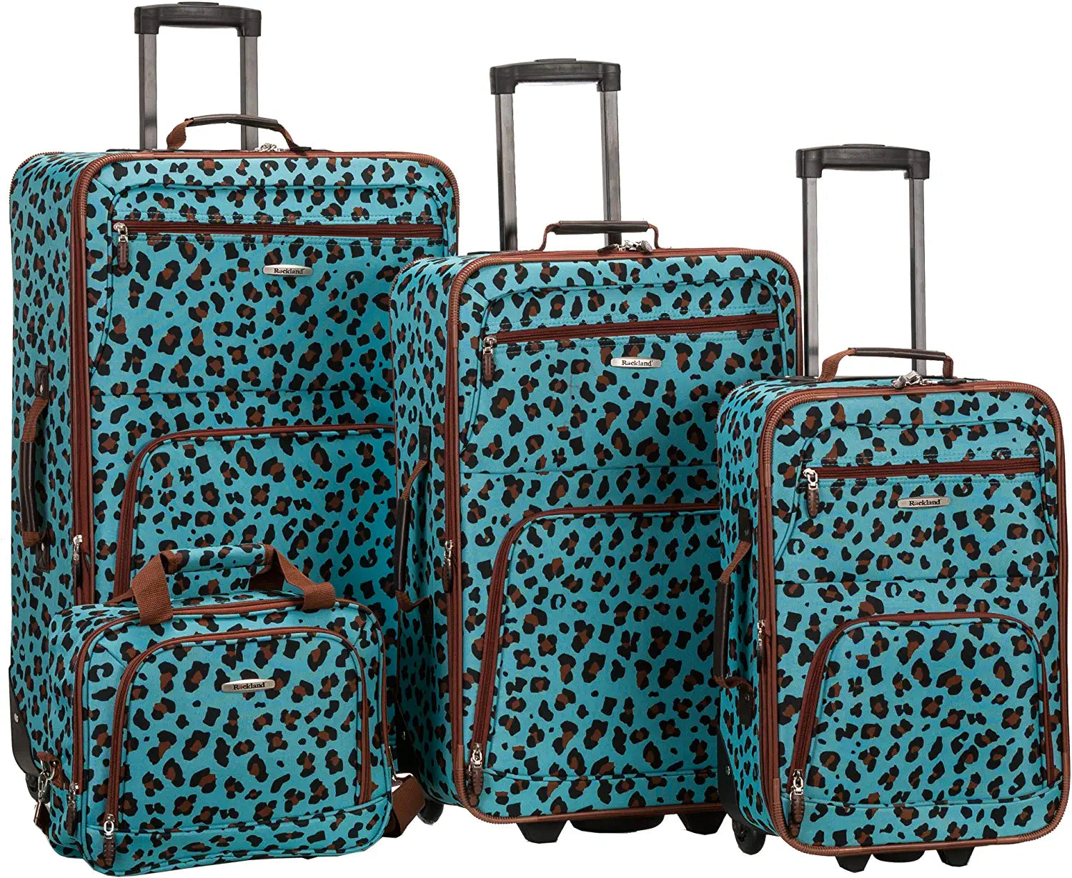 Rockland Jungle Softside Upright Luggage Set 4-Piece (14/29/24/28)