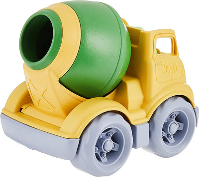 Green Toys Mixer Construction Truck Green/Yellow, 5.75X7.5X5.6