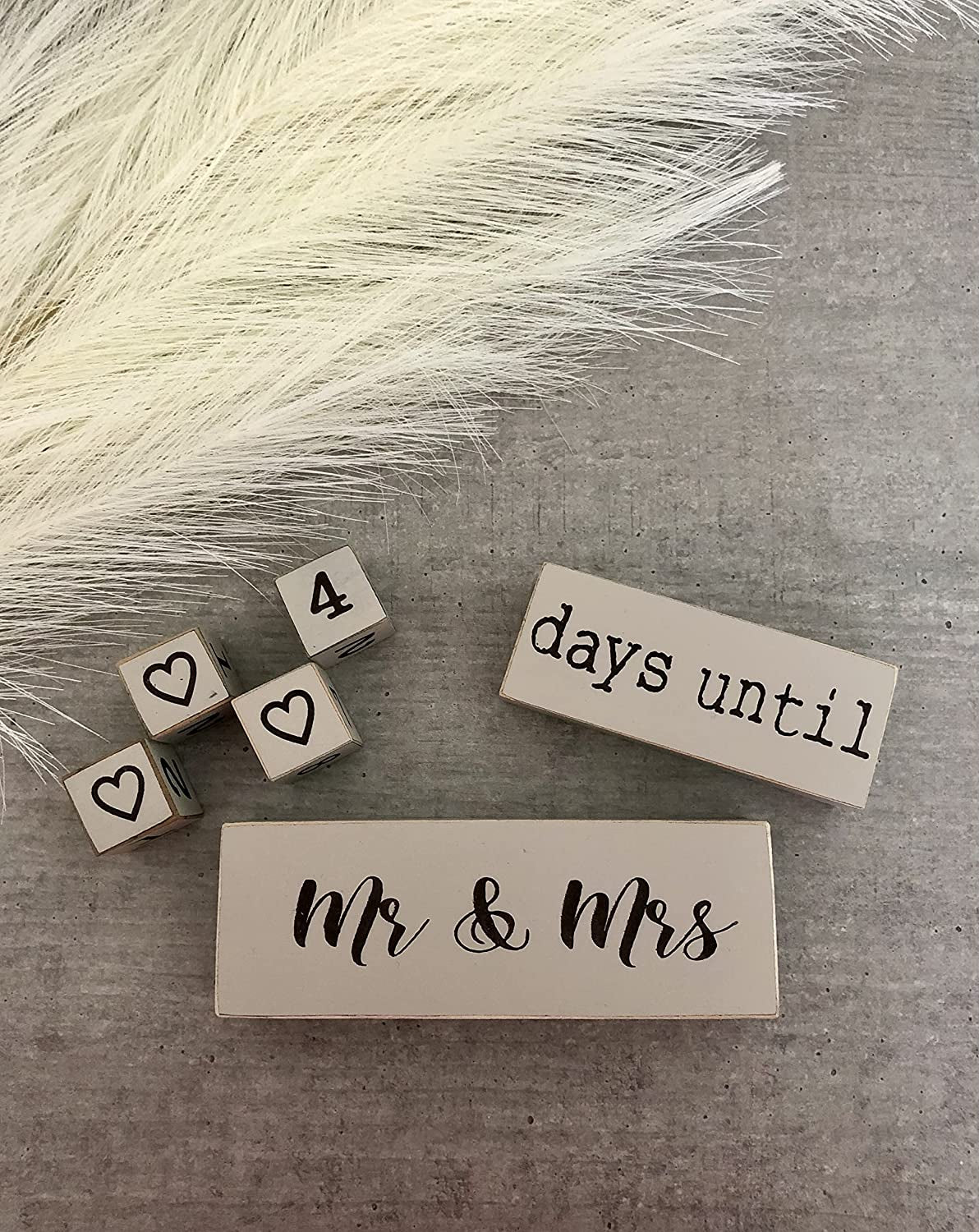  Wedding Day Countdown Calendar Blocks 