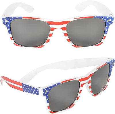 Patriotic Sunglasses, 4th of July USA Flag American Costume Dress-up Pretend Play