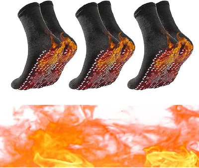 3 PairsTourmaline Thermal Circulation Self-Heating Shaping Socks