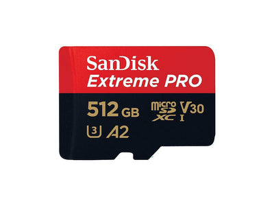 SanDisk Extreme Pro 512GB MicroSD XC Memory Card 170MB/s UHS U3 A2 V30 512GB MicroSDXC