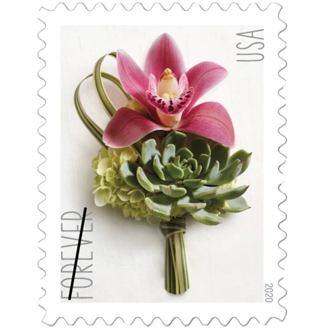 USPS Contemporary Boutonniere  Forever Stamps - Sheet of 20 Postage Stamps