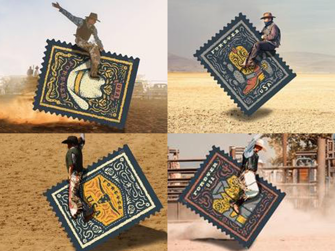 USPS Western Wear 2021 Forever Stamps - Booklet of 20 Postage Stamps