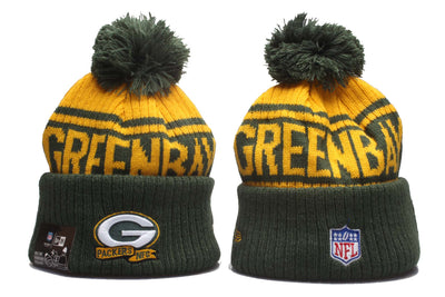 New Era® Official NFL Sideline Sport Embroidered  Cuffed Knit Hat with Pom