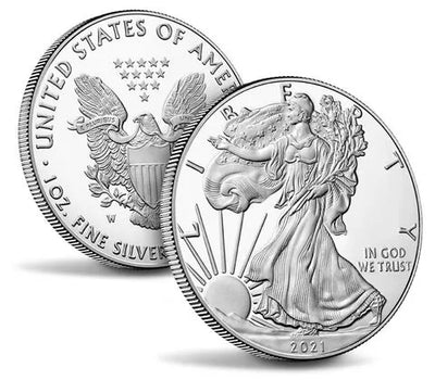 Silver 2021 American Eagle 1 oz. Fine Silver .999 US Mint Silver Eagle 1oz $1 Coin