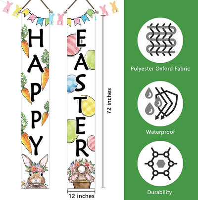  Easter Bunny Rabbit Porch Banner 