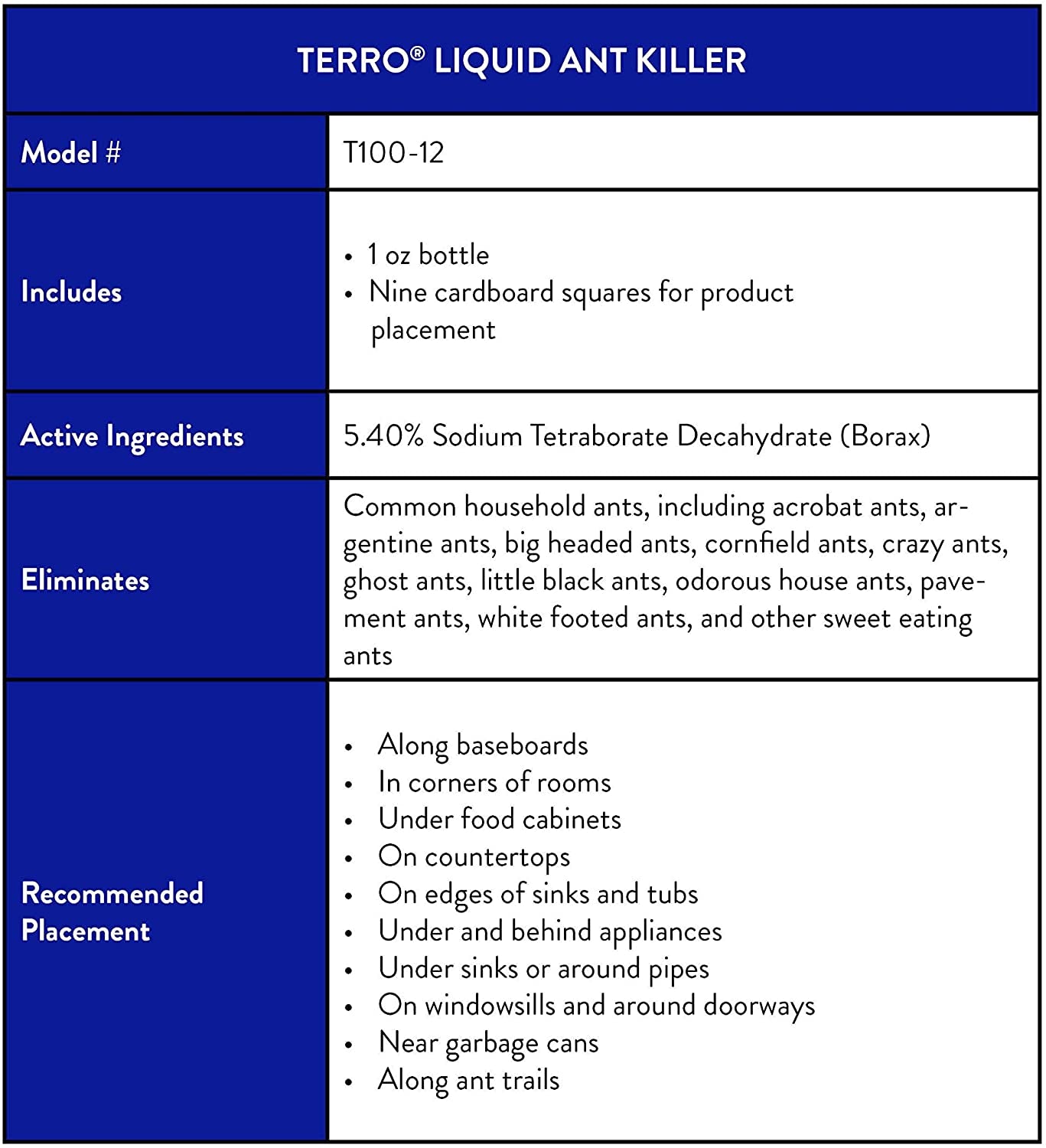 Terro T100-12 Liquid Ant Killer II, 1 oz, Pack of 1