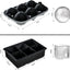  (Set of 2), Sphere Ice Ball Maker with Lid & Large Square Ice Cube Maker