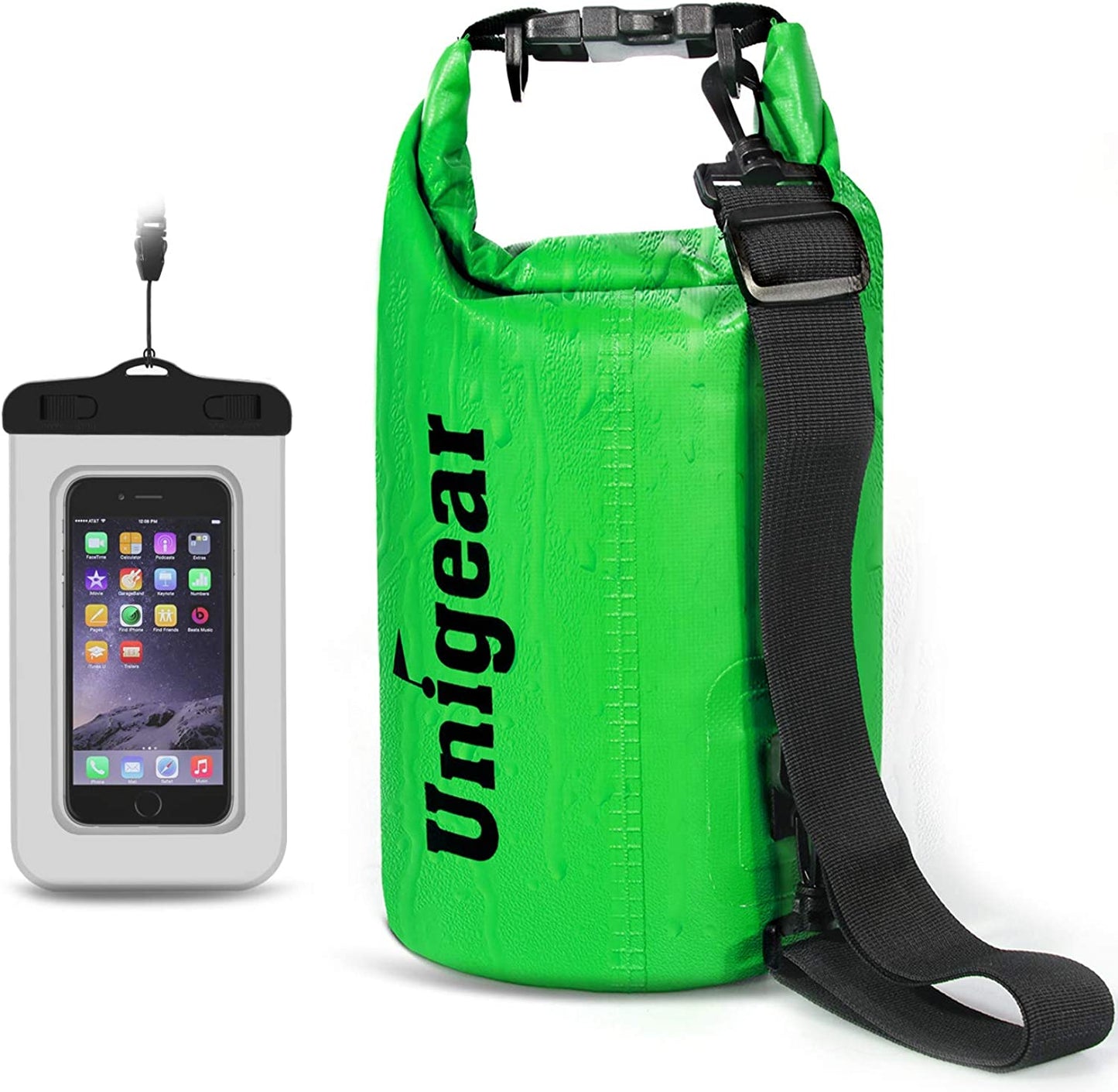 Dry Bag Waterproof, Floating and Lightweight Bags for Kayaking, Boating, Fishing, Swimming and Camping with Waterproof Phone Case