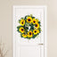 Artificial Sunflowers Wreath Fall Wreaths for Front Decor 15 Inch Decorative Sunflowers Garland