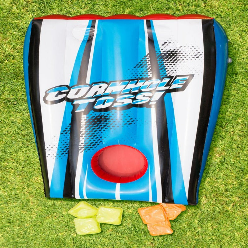  2-In-1 Cornhole & Basketball Target Toss Pool Games, Ages 8 and Up
