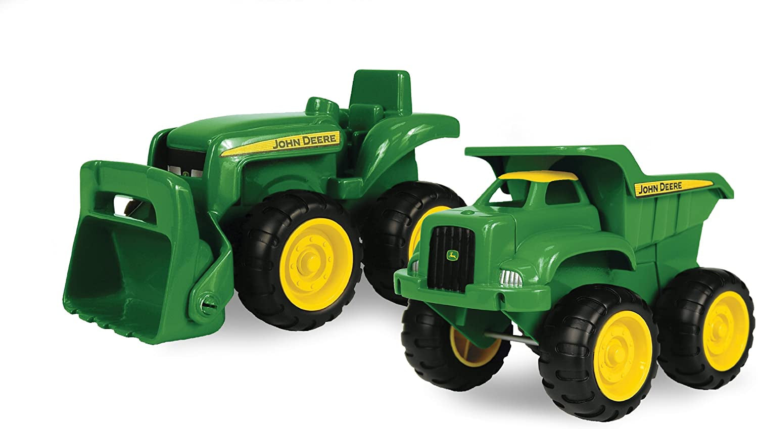 John Deere 6” Dump Truck Toy & Tractor Toy with Loader Construction Vehicle Set, Ages 18 Month and UP