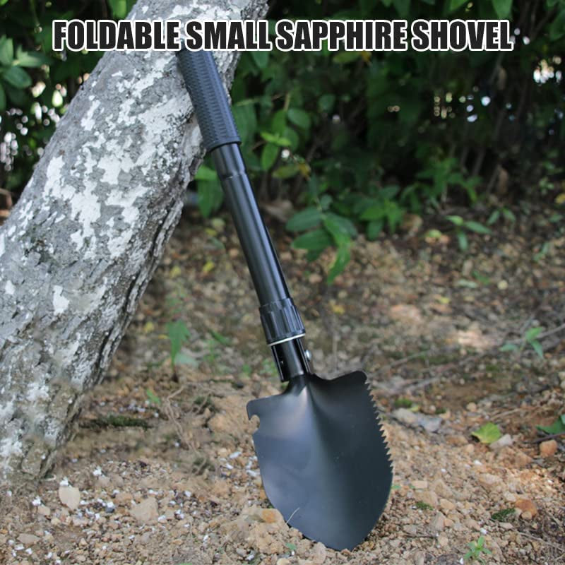  Folding Survival Shovel,Camping, Trenching Tool, Hiking, Backpacking, Survival, Gardening, Black