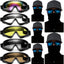 10 Packs Motorcycle Accessories, 5PCS Dirt Bike Ski Goggles Dustproof Windproof Safety Glasses and 5PCS Face Masks